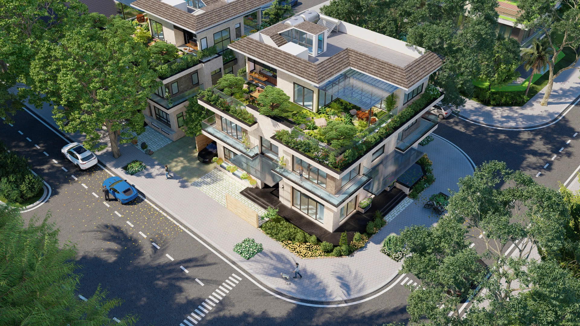 Biệt thự hòa mình thiên nhiên Ecopark